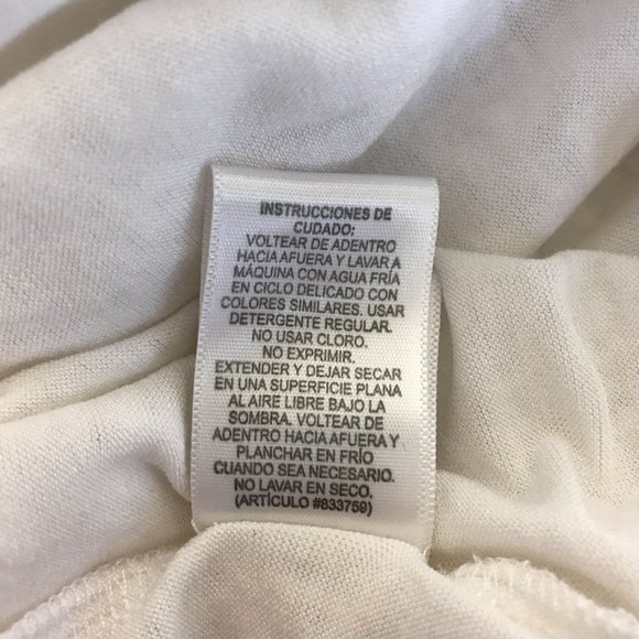 NWT Leo & Nicole Womens White Lace Scoop Neck Short Sheer Lace Sleeve Size XL - Picture 10 of 10